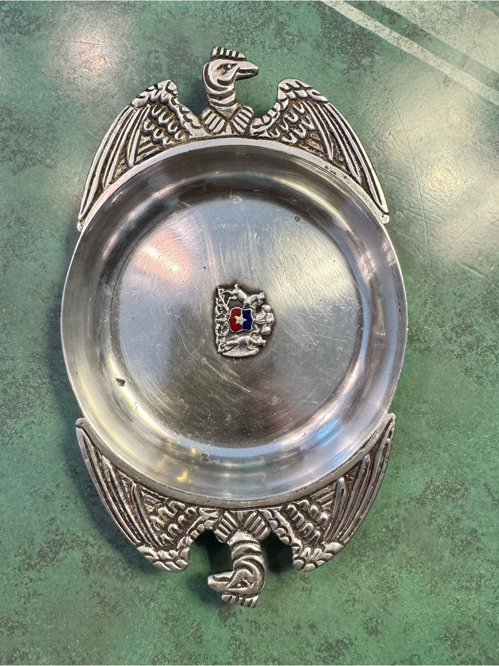 Vintage CHILE Isla Ariza .900 Sliver
Ashtray 3 1/4”x 5 1/4”